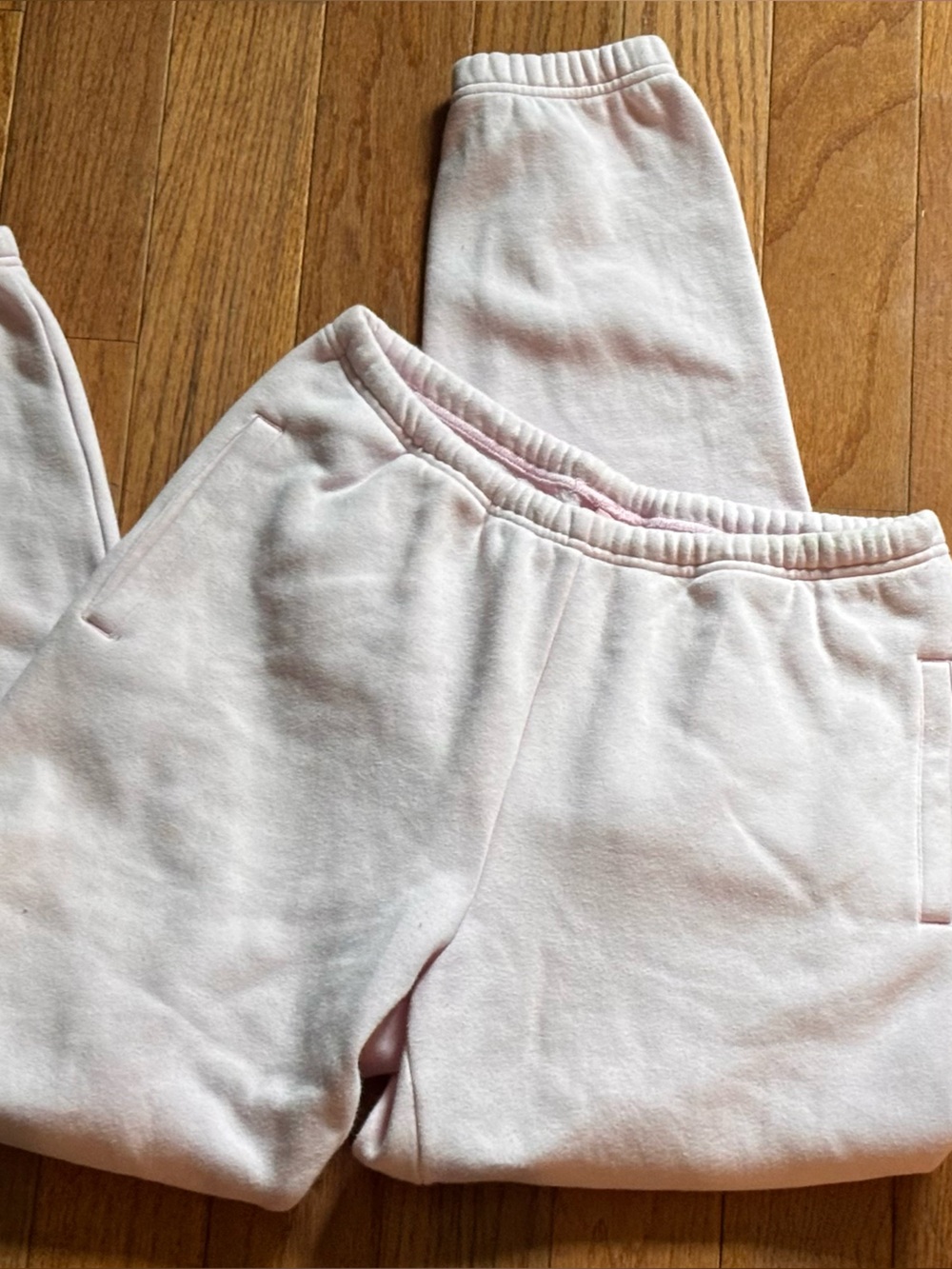 Skims Light Pink Fleece Joggers
